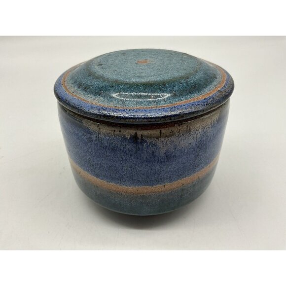 French Butter Keeper Hand Thrown Pottery One of a Kind Hand Crafted Pottery VTG - Picture 8 of 16